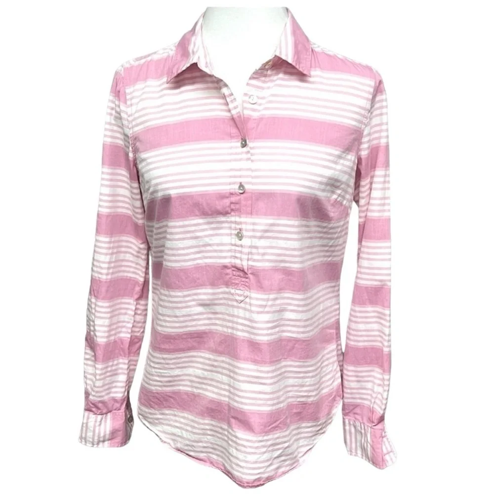 Vineyard Vines “ Cove “ Striped Poplin Blouse